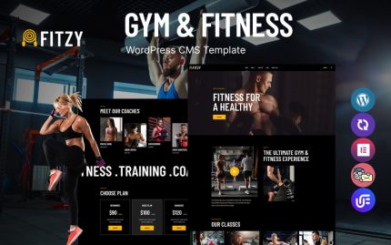 Fitzy - GYM ve Fitness Kulübü WordPress Teması