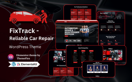 FixTrack - Güvenilir Araba Tamiri WordPress Teması