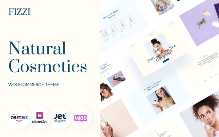 Fizzi - Doğal Kozmetik Web Sitesi Teması WooCommerce Teması