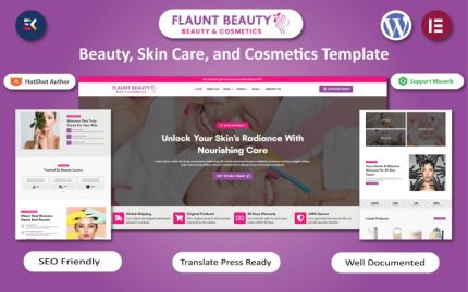 Flaunt Beauty - Güzellik, Cilt Bakımı ve Kozmetik WooCommerce Elementor Teması