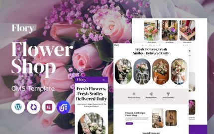 Flory- Çiçek Dükkânı Çok Amaçlı Mobil Uyumlu WordPress Teması