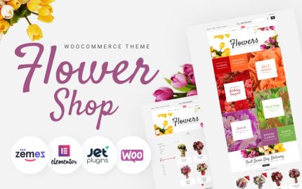 Flower Shop - Renkli Çiçekçi WooCommerce Teması