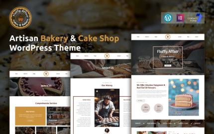 Fluffy Affair – Artisan Bakery & Cake Shop WordPress Teması