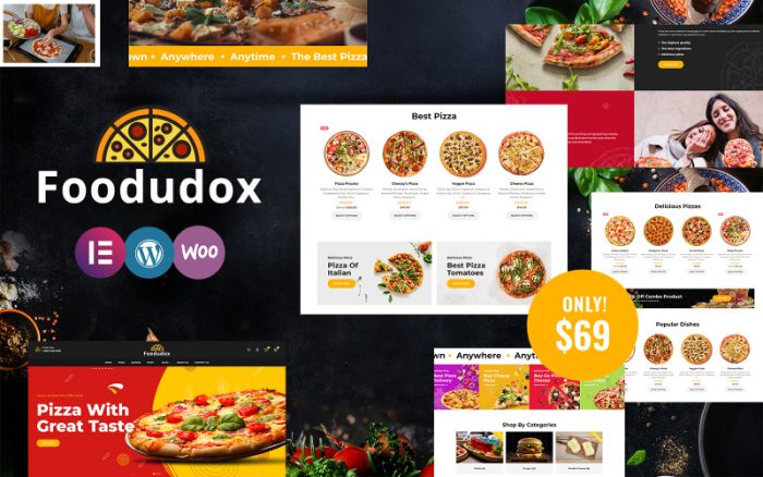 Foodudox - Pizza, Hızlı Gıda ve Restoran WooCommerce Teması
