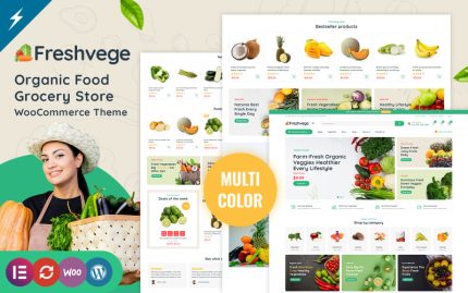 Freshvege - Gıda ve Bakkal Mağazası WooCommerce Teması
