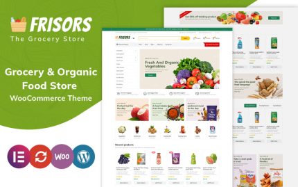 Frisors - Modern Bakkal ve Organik Gıda WooCommerce Teması
