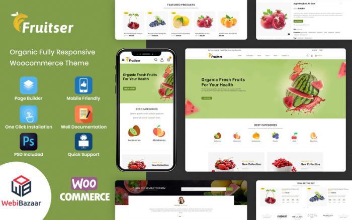 Fruitser - Market WooCommerce Mağazası Teması