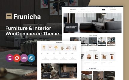 Frunicha - Mobilya ve İç Mekan Tasarımı WooCommerce Teması