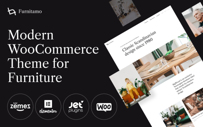 Furnitamo - Modern Mobilya Mağazası WooCommerce Teması