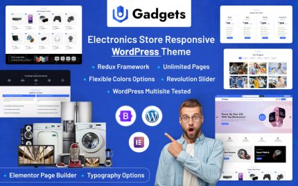 Gadgets - Elektronik Mağazası Mobil Uyumlu WordPress Teması