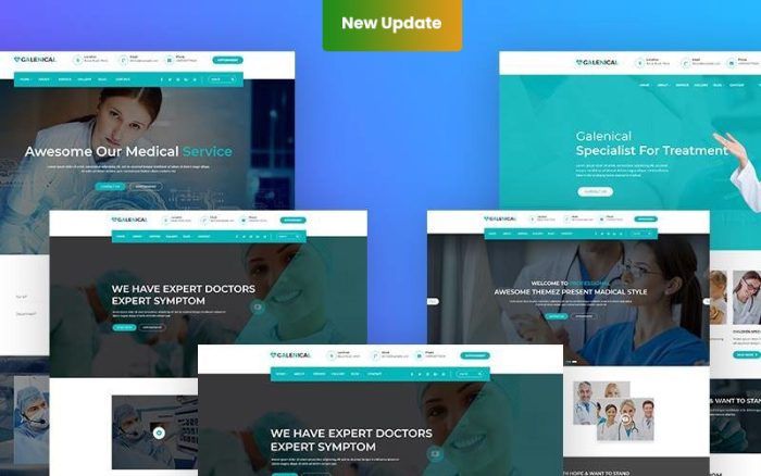Galenical - Medikal ve Sağlık Hizmeti Mobil Uyumlu WordPress Teması