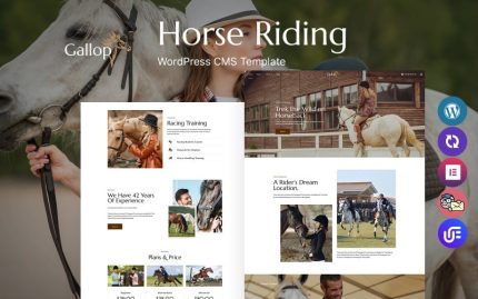 Gallop - At Binme Kulübü WordPress Teması