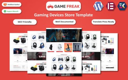 Game Freak - Oyun Cihazları ve Aksesuarları WooCommerce Elementor Teması