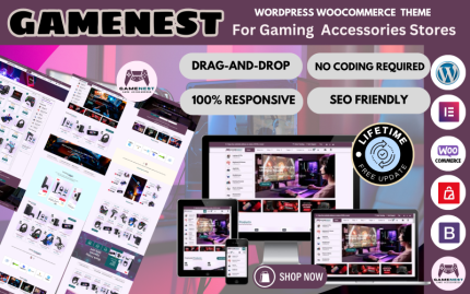 GameNest - Oyun Aksesuarları WooCommerce Elementor Teması