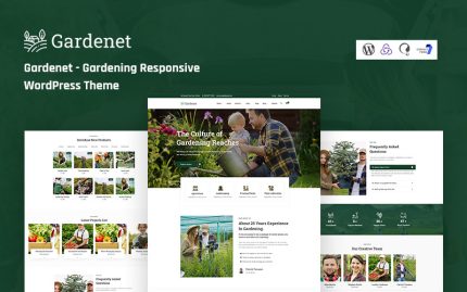 Gardenet - Mobil Uyumlu Bahçecilik WordPress Teması