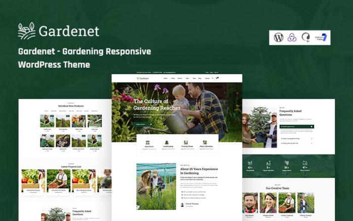 Gardenet - Mobil Uyumlu Bahçecilik WordPress Teması