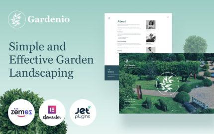 Gardenio - WordPress Teması İçin Basit ve Etkili Bahçe Peyzaj Teması