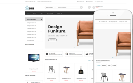 Genius - Çok Amaçlı WooCommerce Teması