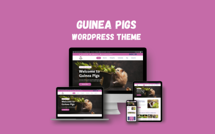 Gine Domuzları Tek Sayfalık WordPress Teması