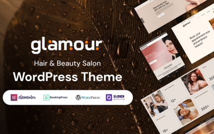 Glamour - Saç ve Güzellik Salonu WordPress Teması