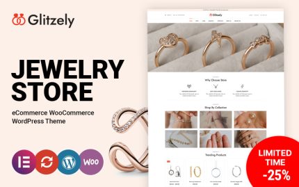Glitzely - Takı ve Elmas WooCommerce Teması