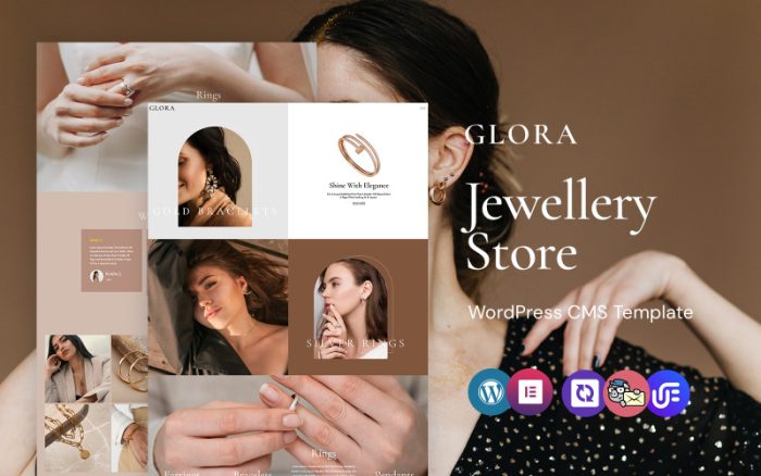 Glora - Mücevher Mağazası WordPress Elementor Teması