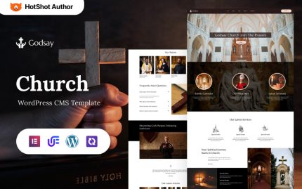 Godsay - Din ve Kilise WordPress Elementor Teması