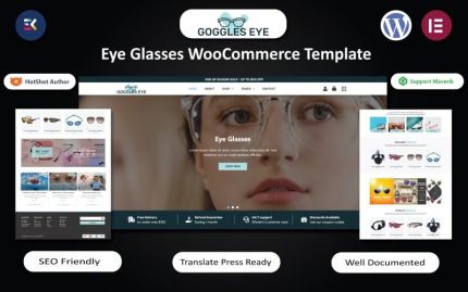Goggles Eye - Gözlük WooCommerce Elementor Teması