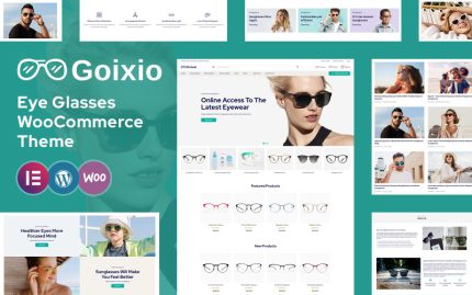 Goixio - Modern Güneş Gözlüğü WooCommerce Teması
