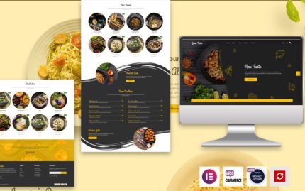 GoodTaste - Restoran E-Ticaret Elementor WooCommerce Teması