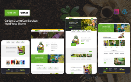 Green Grass - Bahçe ve Çim Bakım Hizmetleri WordPress Teması