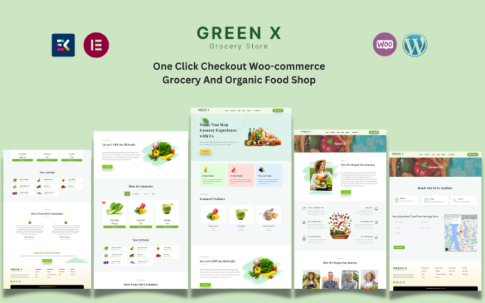 Green X - Organik Mağaza ve Bakkal Teması