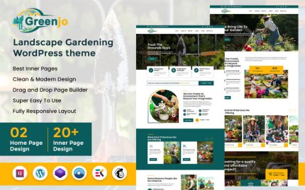 GreenJo - Peyzaj Bahçeciliği WordPress Teması