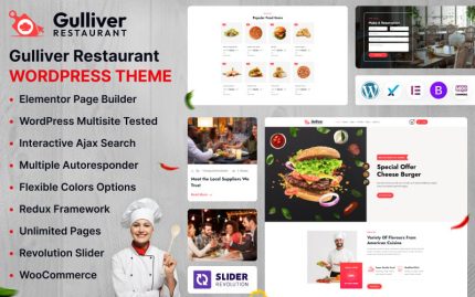 Gulliver Restoran WordPress Teması
