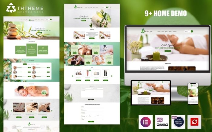 Güzellik Salonu – Elementor Spa & Masaj Salonu WordPress teması