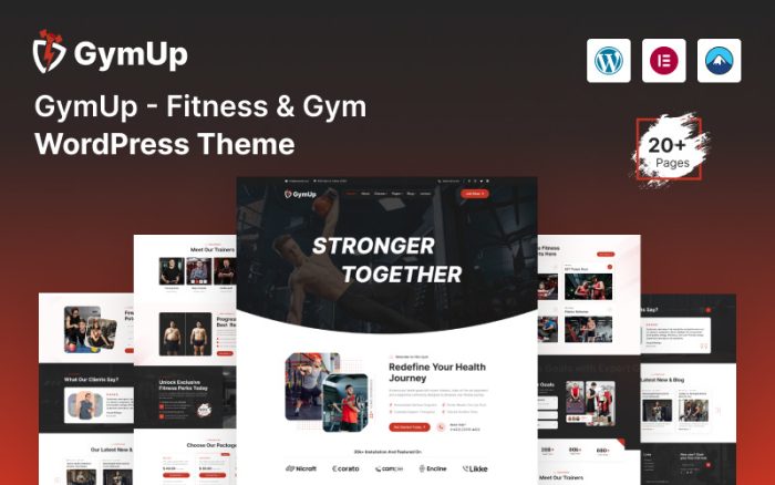 GymUp - Fitness ve Spor Salonu WordPress Teması