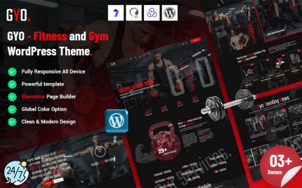 Gyo - Fitness ve Spor Salonu WordPress Teması