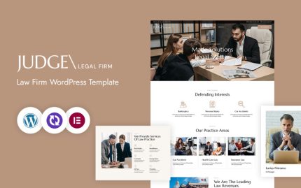Hakim – Hukuk Bürosu Ve Avukat Avukat WordPress Teması WordPress CMS Elementor Teması