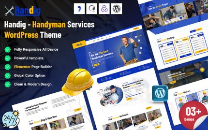 Handig - Tamirci Hizmetleri WordPress Teması
