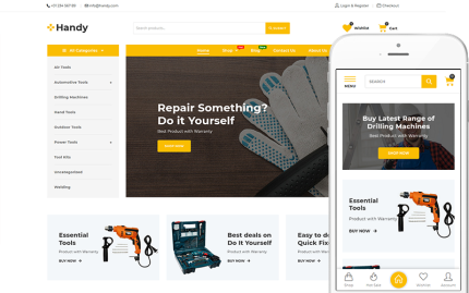 Handy - Araçlar ve Ekipman Mağazası WooCommerce Teması
