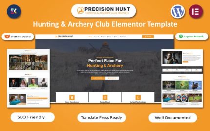 Hassas Av - Avcılık ve Okçuluk Kulübü WordPress Elementor Teması