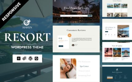 Haven - Wellness Resort & Retreat Center WordPress Elementor Teması