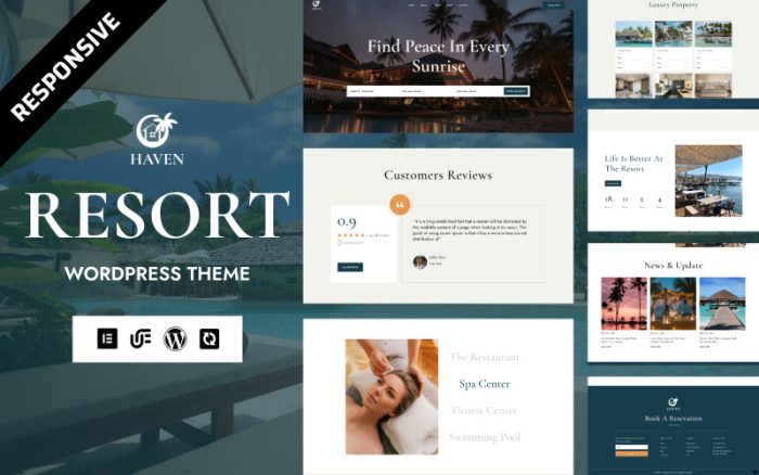 Haven - Wellness Resort & Retreat Center WordPress Elementor Teması