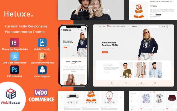 Heluxe - Moda Mağazası WooCommerce Teması