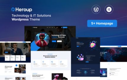 Heroup - BT Çözümleri ve İş Hizmetleri Çok Amaçlı WordPress Teması