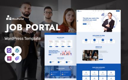 Hire Portal - Profesyonel İş Portalı, İş Panosu ve İstihdam Hizmetleri WordPress Elementor Teması