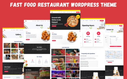 Hızlı Yemek Restoranı Elementor WordPress Teması