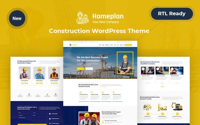 Homeplan – İnşaat WordPress Mobil Uyumlu Teması