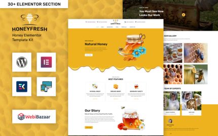 Honeyfresh - Honey Farm & Production Elementor WordPress Teması