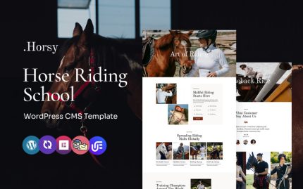 Horsy - At Binme Kulübü ve Akademisi Çok Amaçlı WordPress Elementor Teması